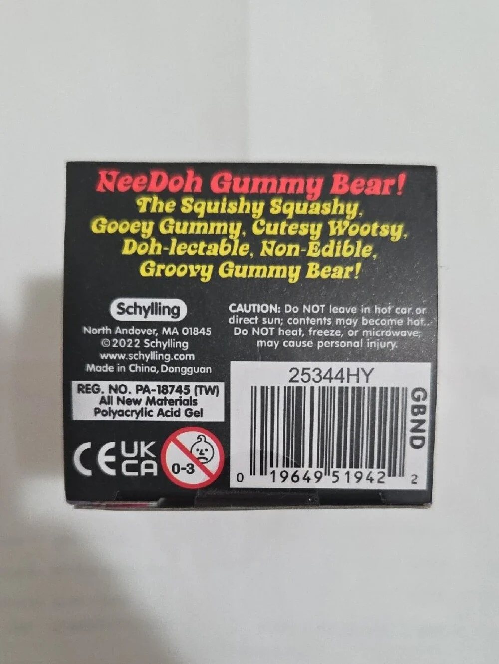 Nee Doh Gummy Bear Squishy Toy - Pink